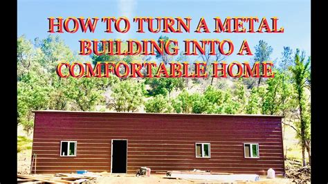 25'x40 metal shop into a house|how to turn metal building into house.